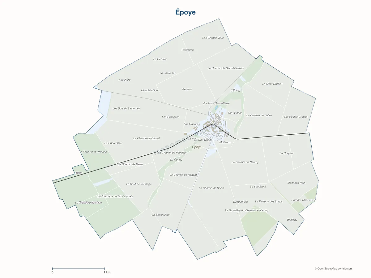 Carte de Époye à personnaliser