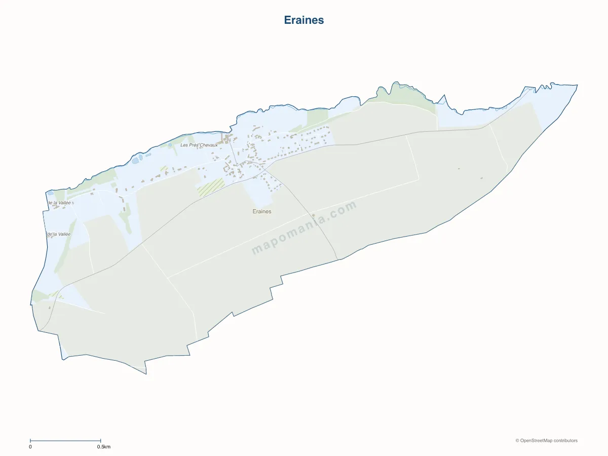 Carte de Eraines à personnaliser
