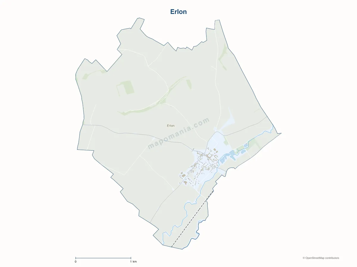 Carte de Erlon à personnaliser