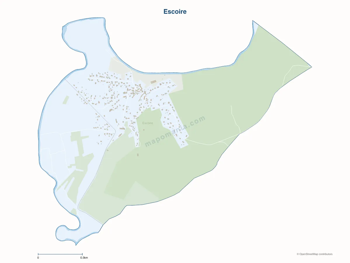 Carte de Escoire à personnaliser