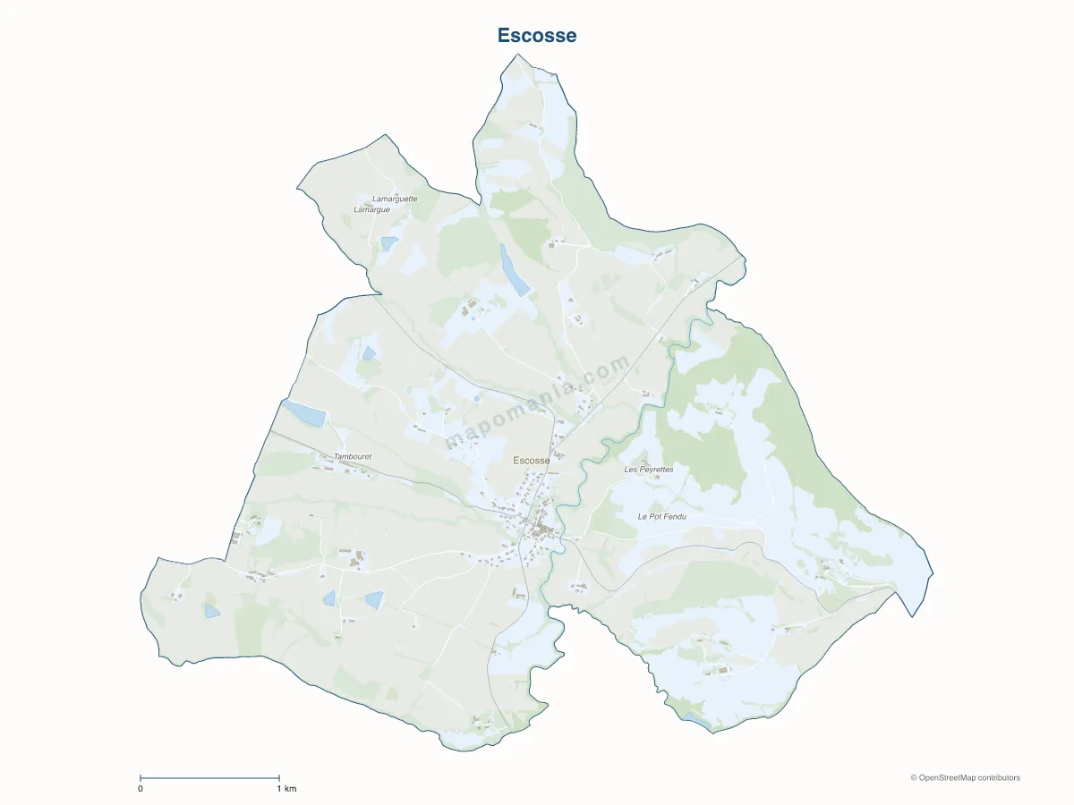Carte de Escosse à personnaliser