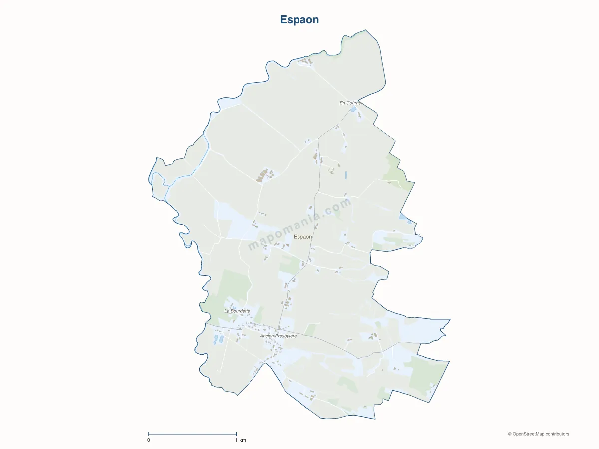 Carte de Espaon à personnaliser