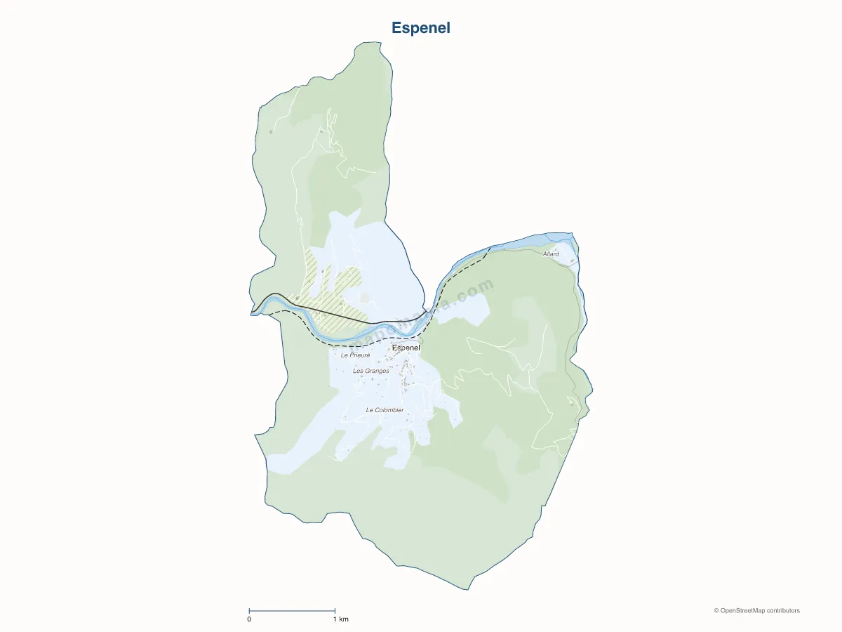 Carte de Espenel à personnaliser