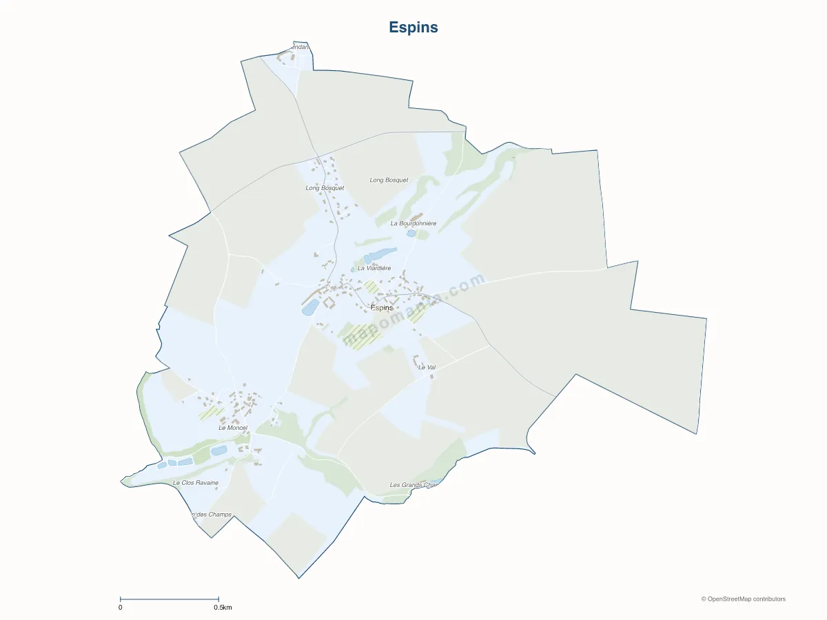 Carte de Espins à personnaliser
