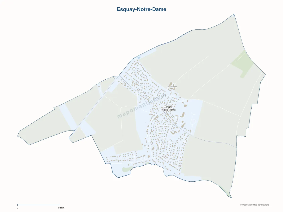 Carte de Esquay-Notre-Dame à personnaliser