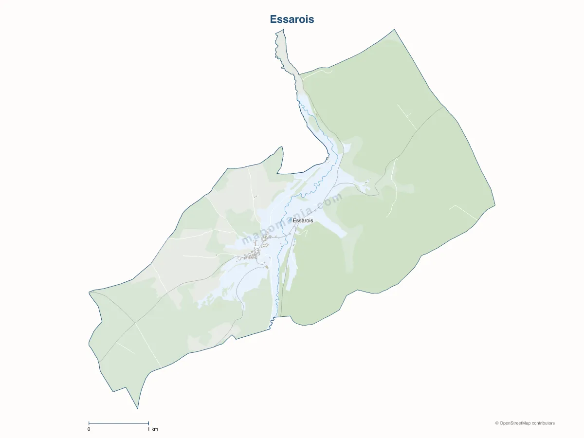 Carte de Essarois à personnaliser