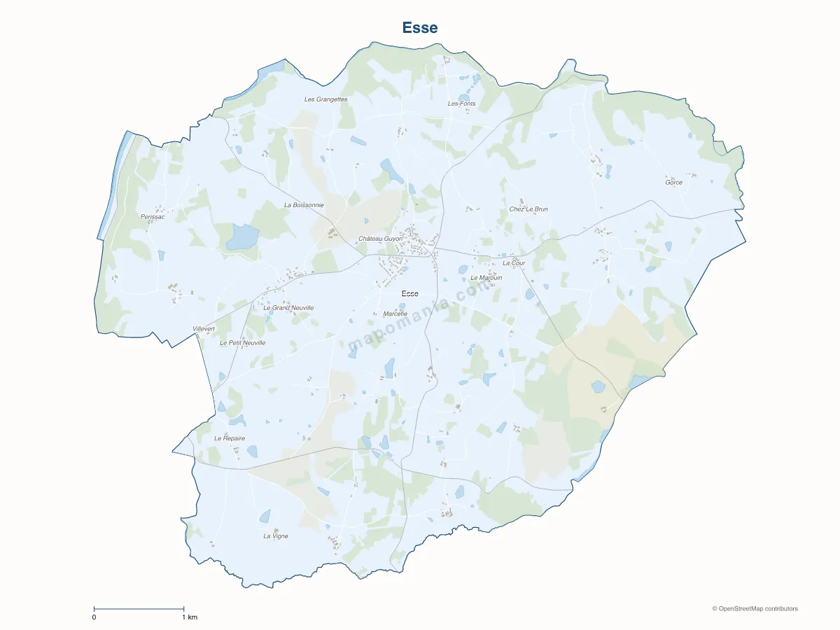Carte de Esse à personnaliser