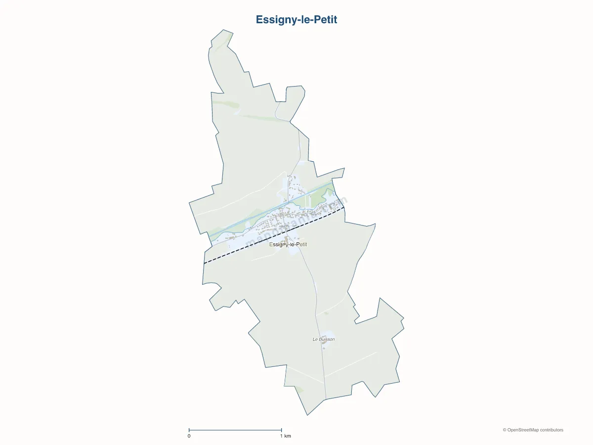 Carte de Essigny-le-Petit à personnaliser