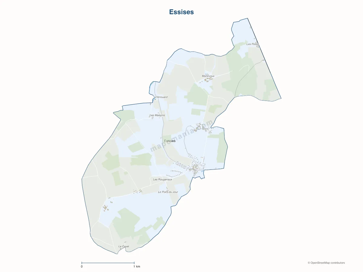 Carte de Essises à personnaliser