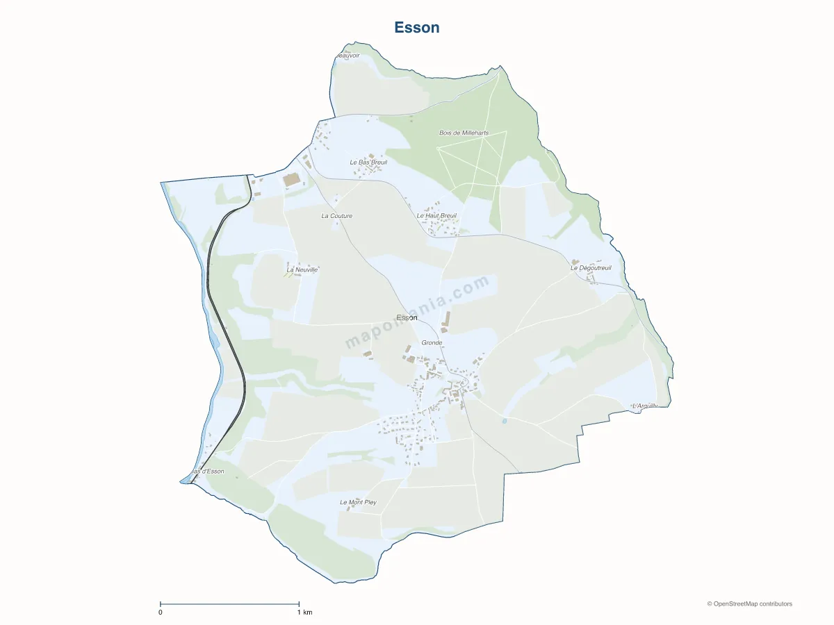 Carte de Esson à personnaliser