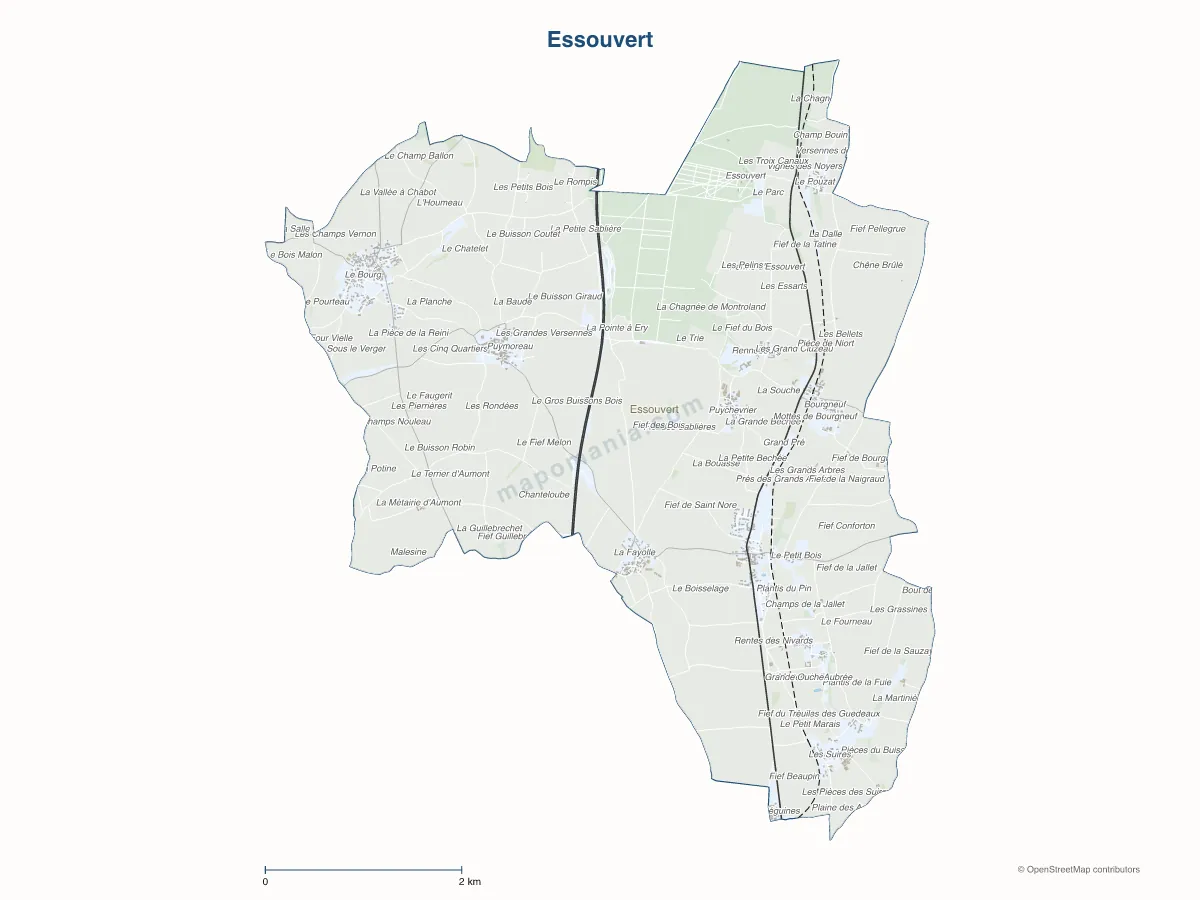 Carte de Essouvert à personnaliser