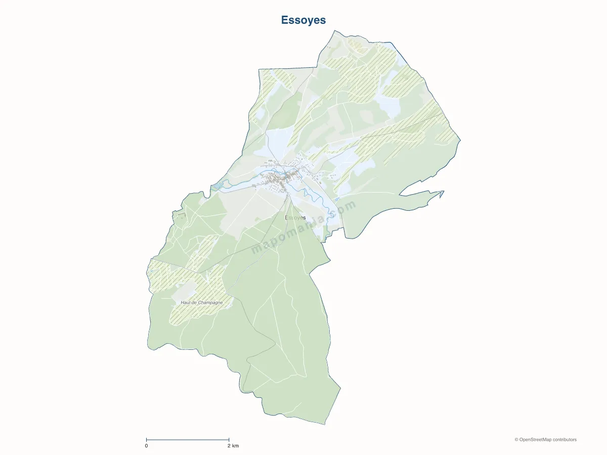 Carte de Essoyes à personnaliser