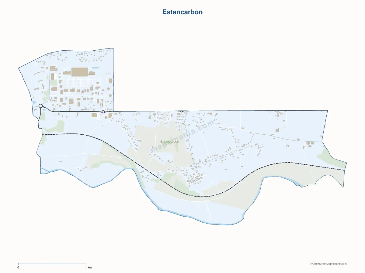 Carte de Estancarbon à personnaliser