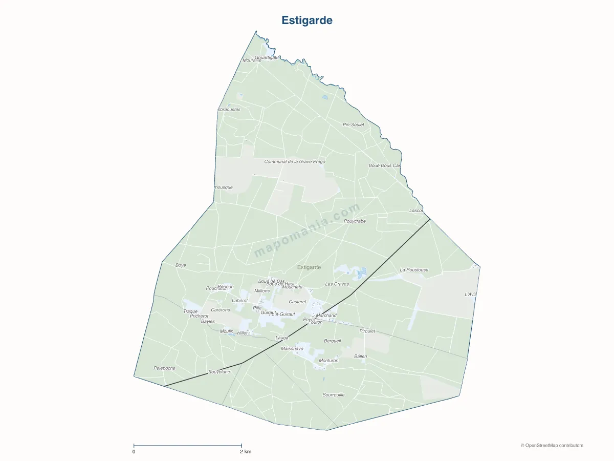 Carte de Estigarde à personnaliser