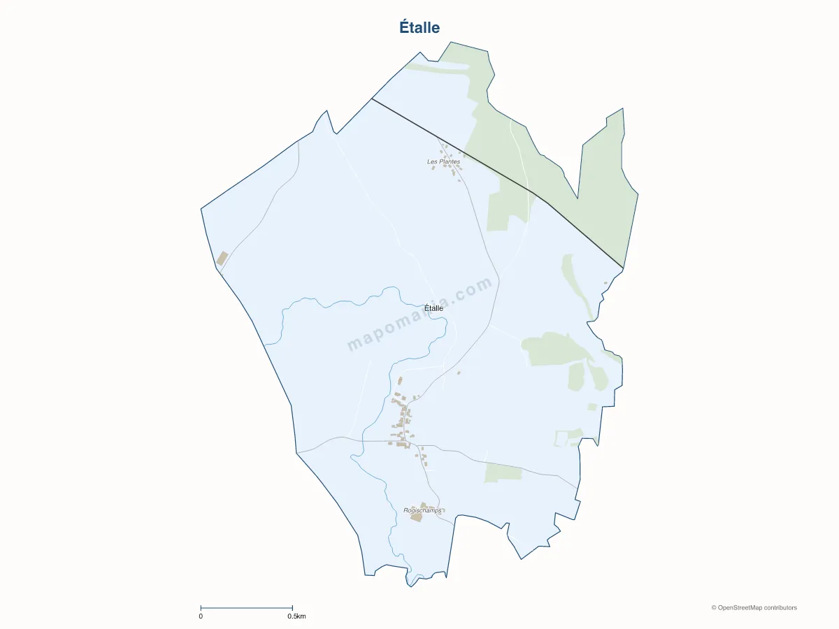 Carte de Étalle à personnaliser