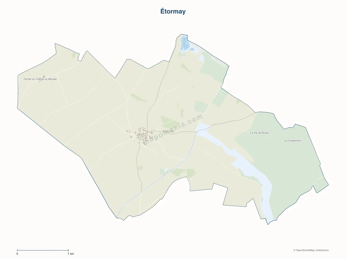 Carte de Étormay à personnaliser