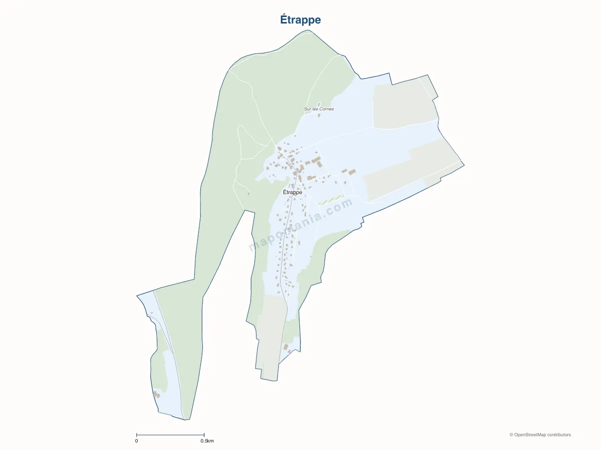 Carte de Étrappe à personnaliser