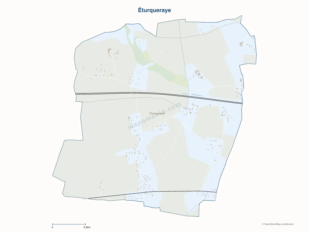 Carte de Éturqueraye à personnaliser