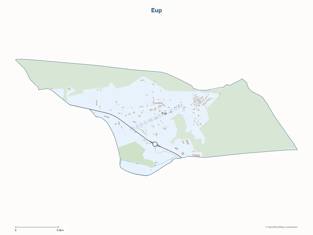 Carte de Eup à personnaliser