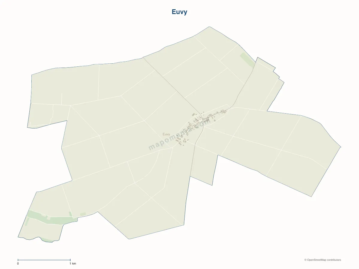 Carte de Euvy à personnaliser