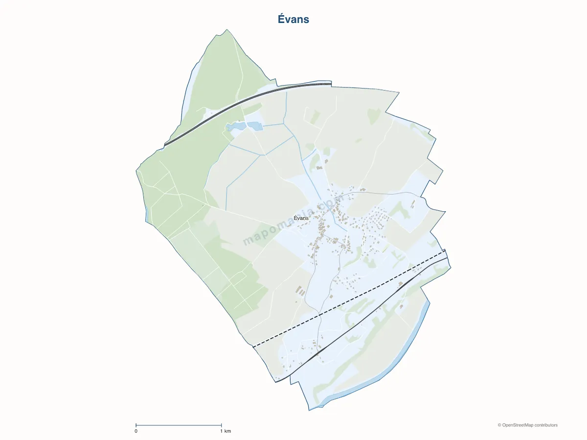 Carte de Évans à personnaliser