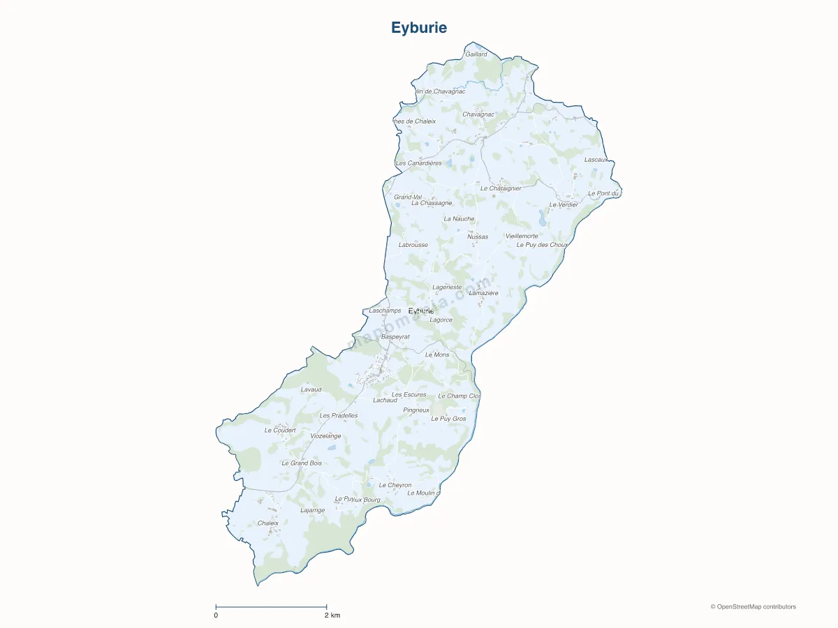 Carte de Eyburie à personnaliser