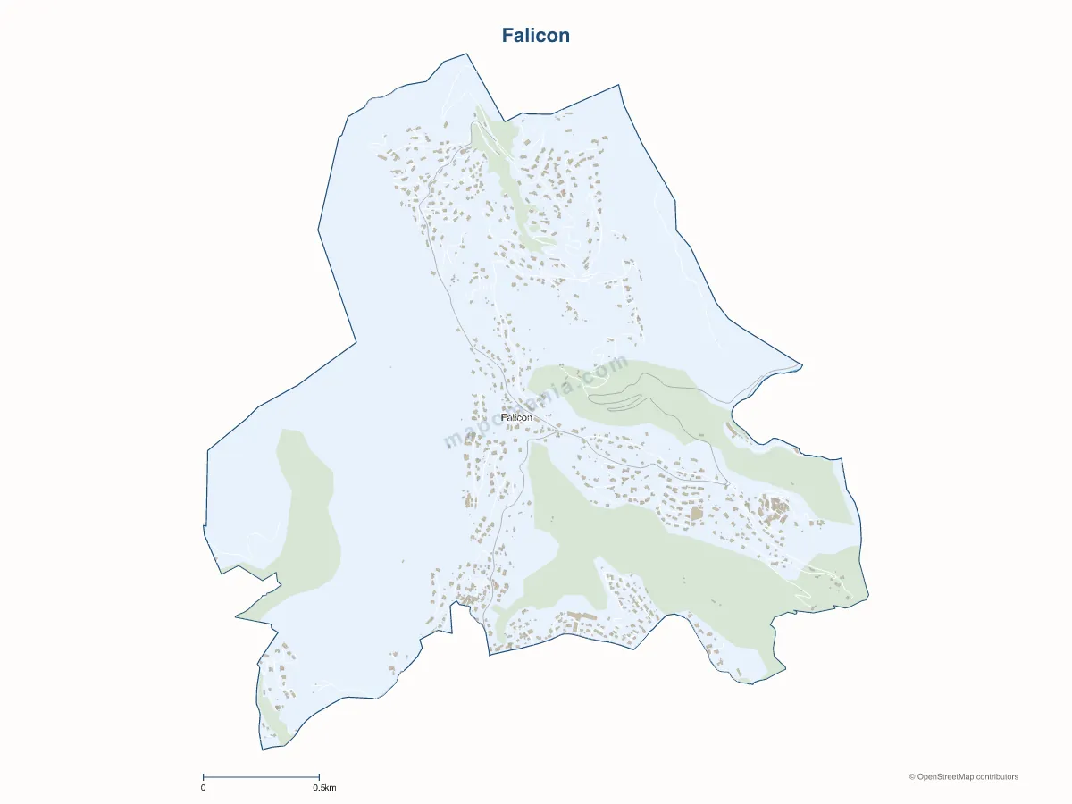 Carte de Falicon à personnaliser