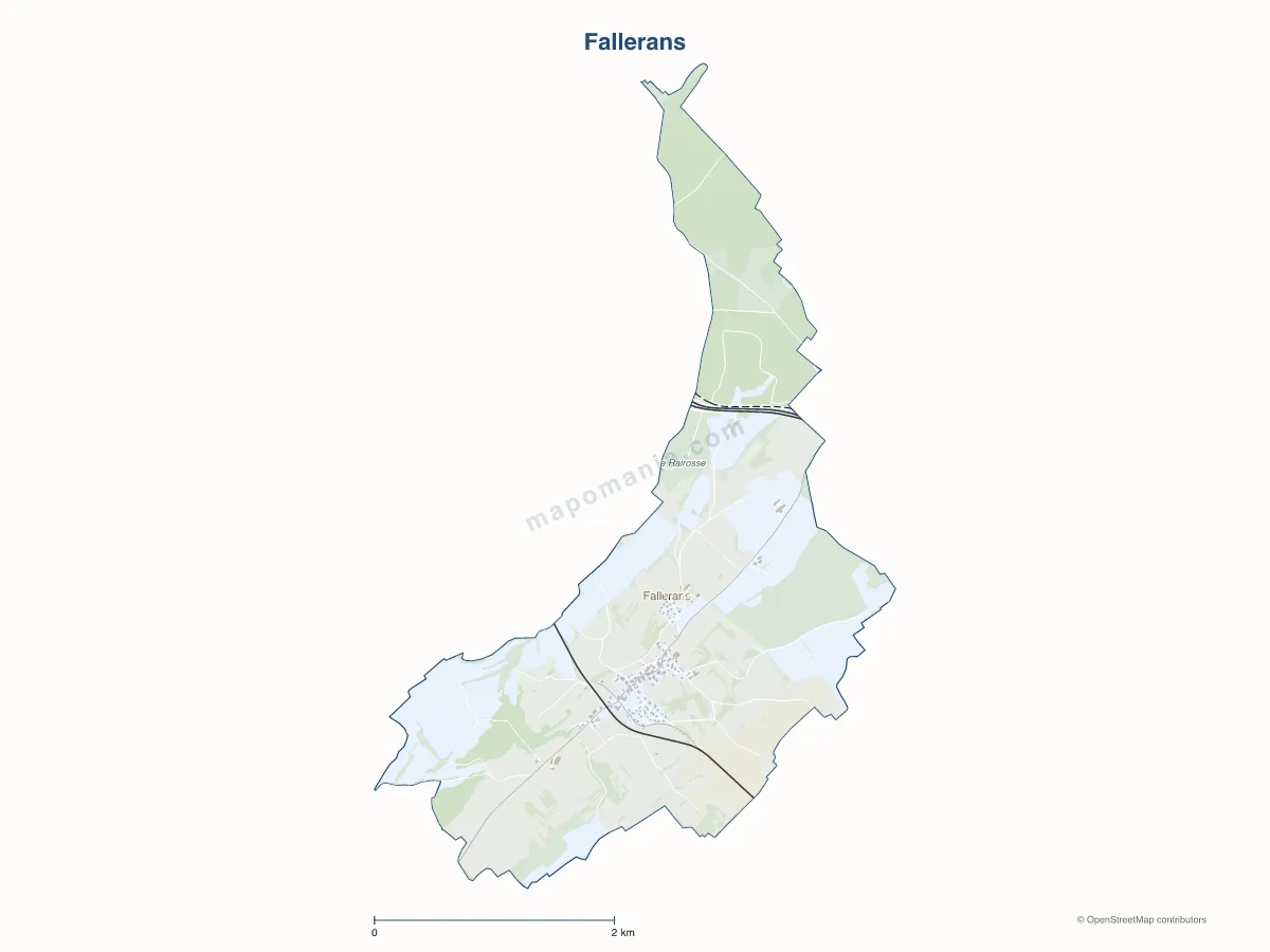 Carte de Fallerans à personnaliser