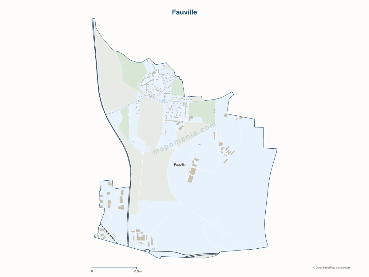 Carte de Fauville à personnaliser
