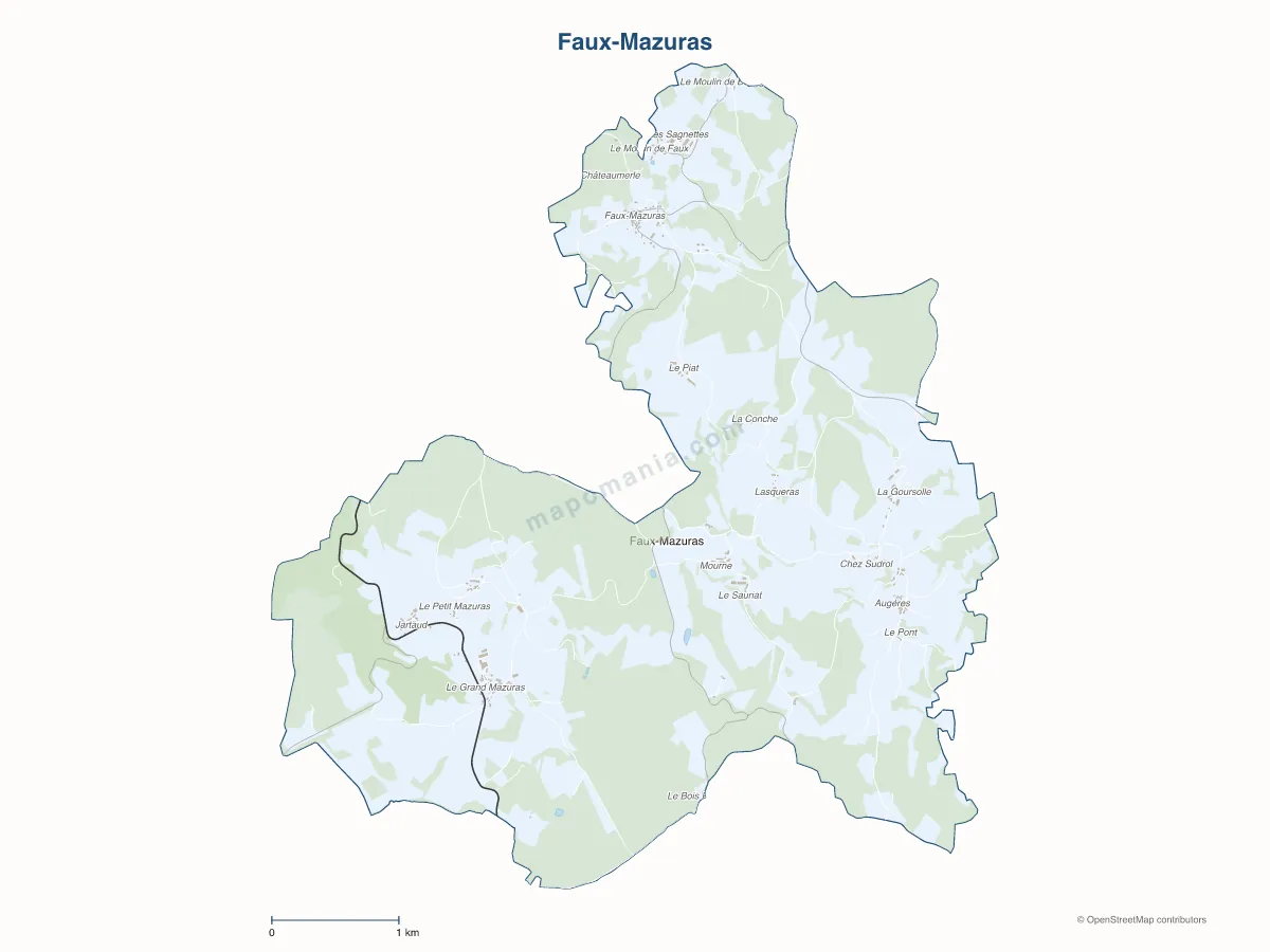 Carte de Faux-Mazuras à personnaliser
