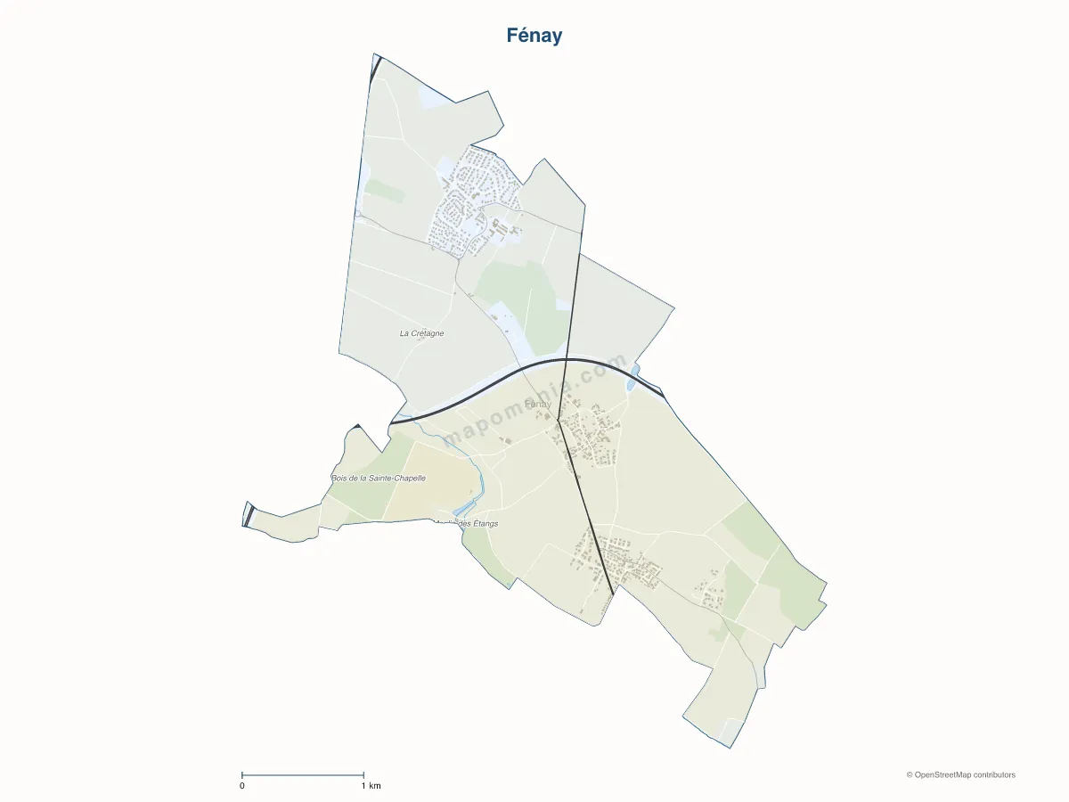 Carte de Fénay à personnaliser