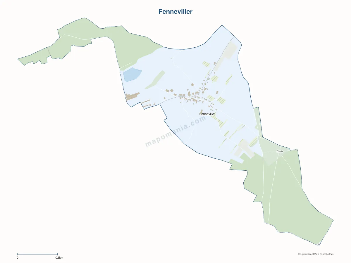 Carte de Fenneviller à personnaliser