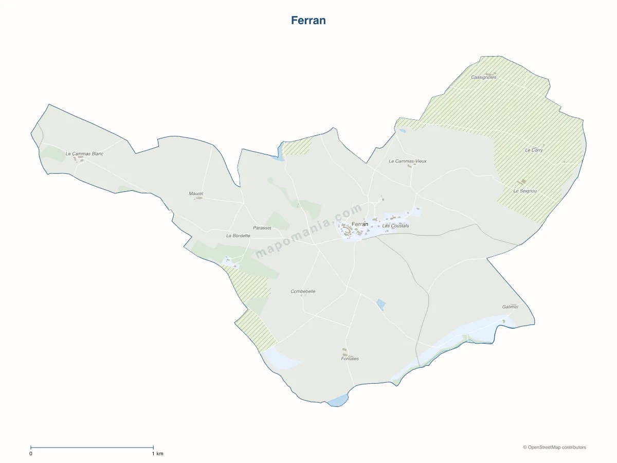 Carte de Ferran à personnaliser