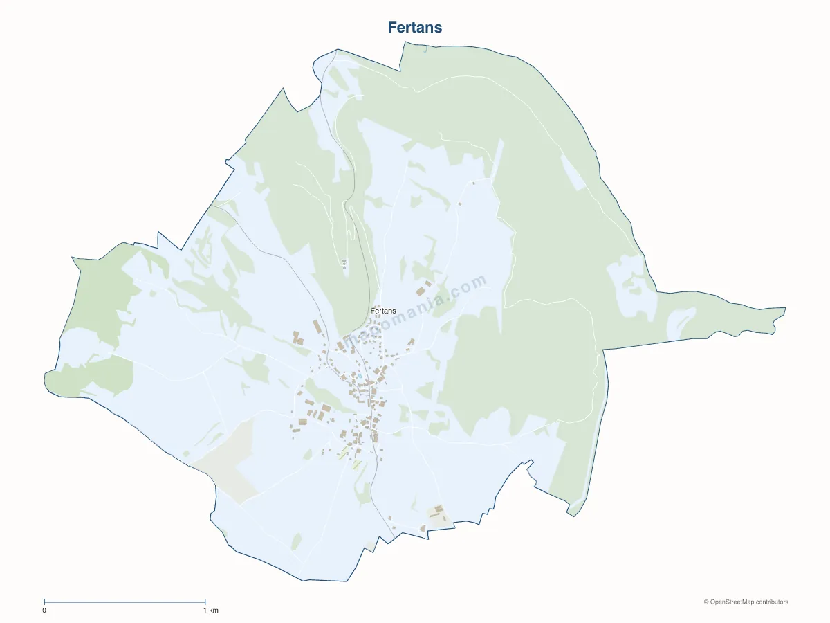 Carte de Fertans à personnaliser