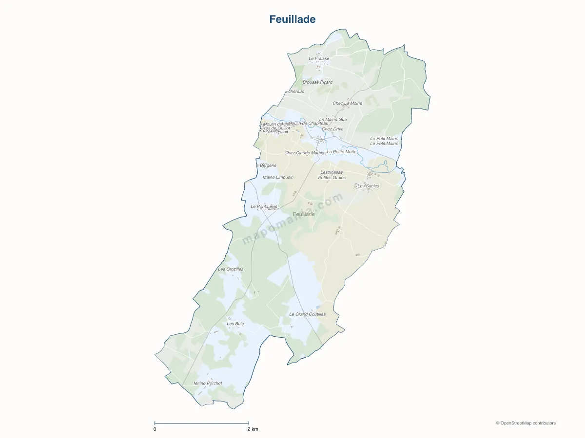 Carte de Feuillade à personnaliser