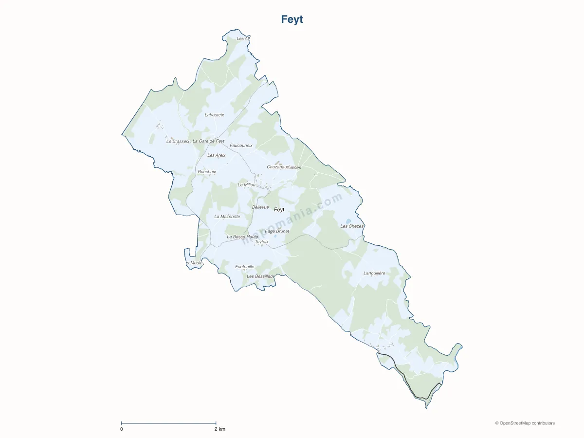 Carte de Feyt à personnaliser