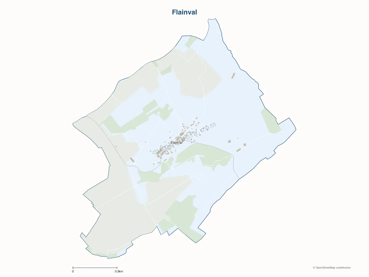 Carte de Flainval à personnaliser