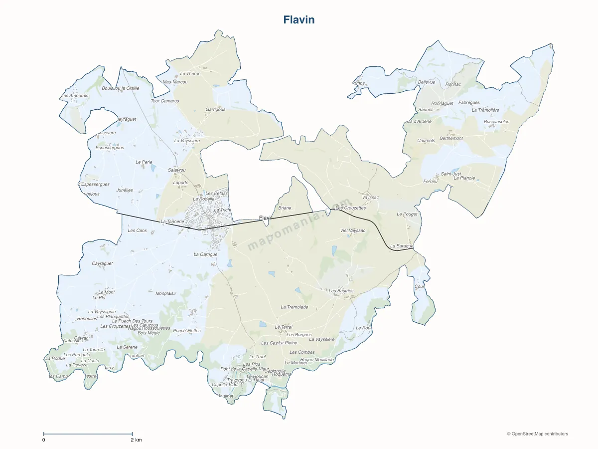 Carte de Flavin à personnaliser