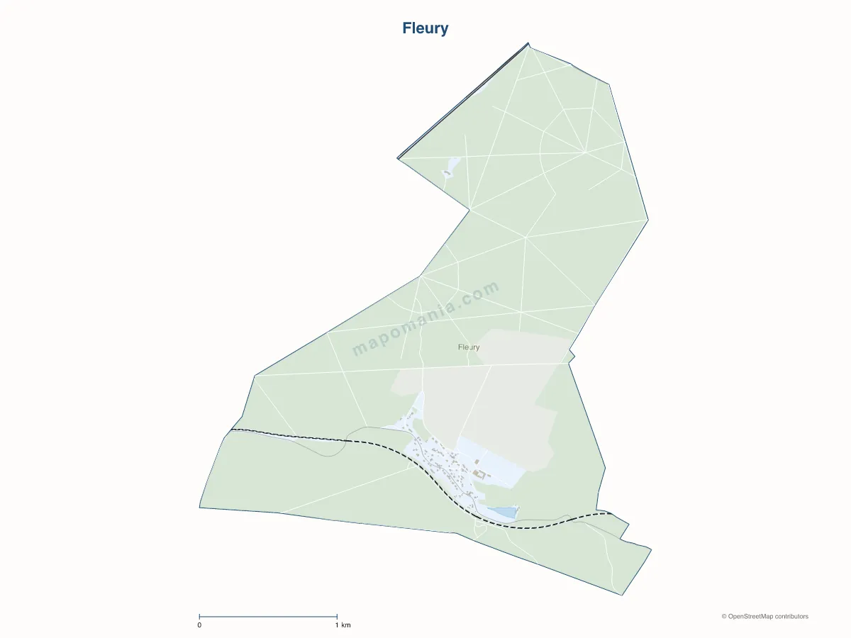 Carte de Fleury à personnaliser
