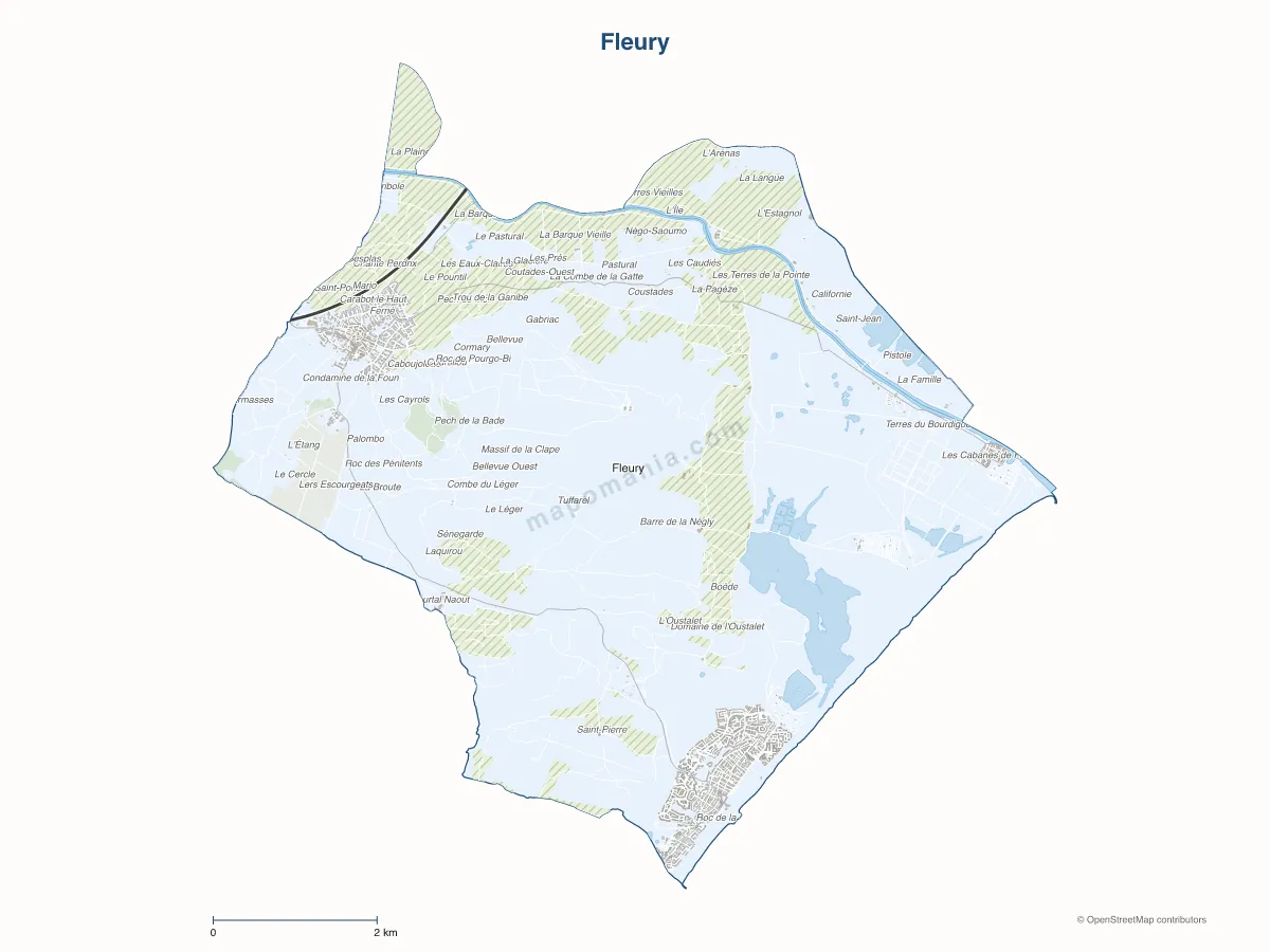 Carte de Fleury à personnaliser