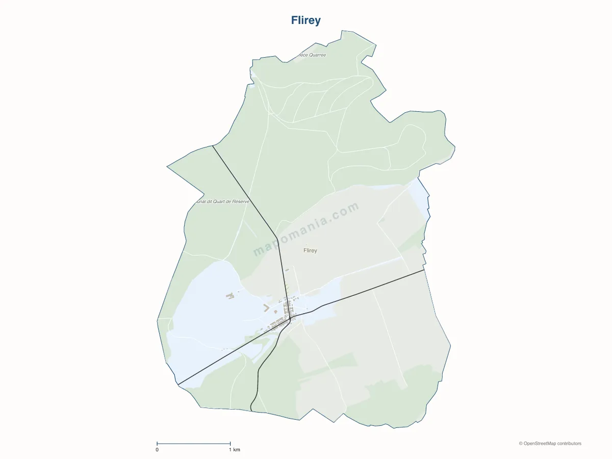 Carte de Flirey à personnaliser