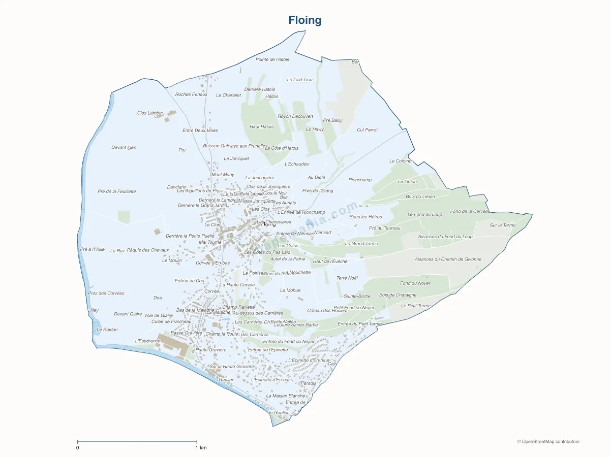 Carte de Floing à personnaliser