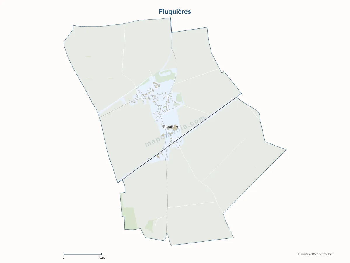 Carte de Fluquières à personnaliser
