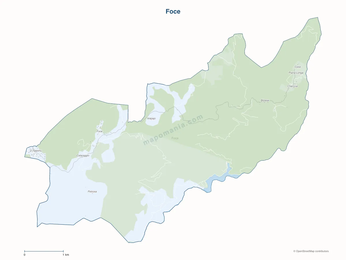Carte de Foce à personnaliser