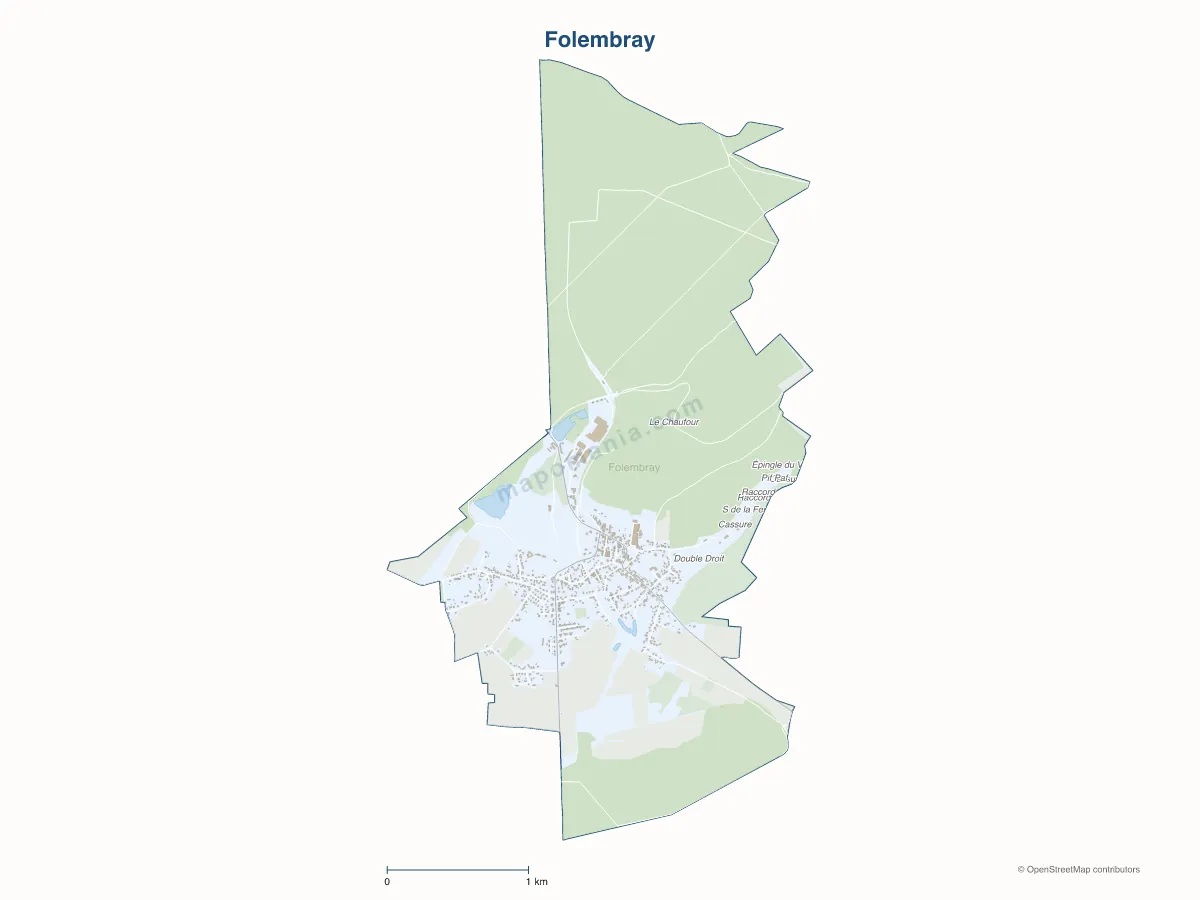 Carte de Folembray à personnaliser