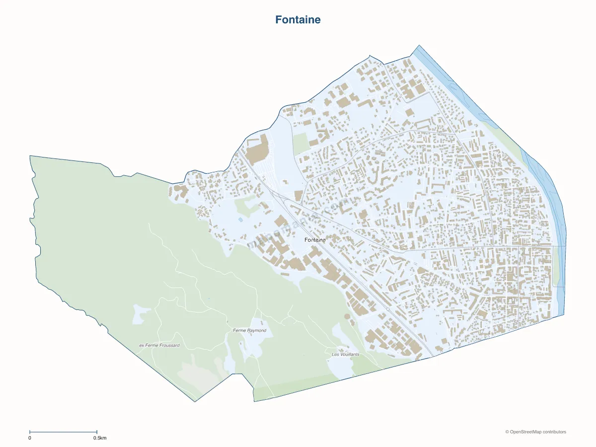 Carte de Fontaine à personnaliser
