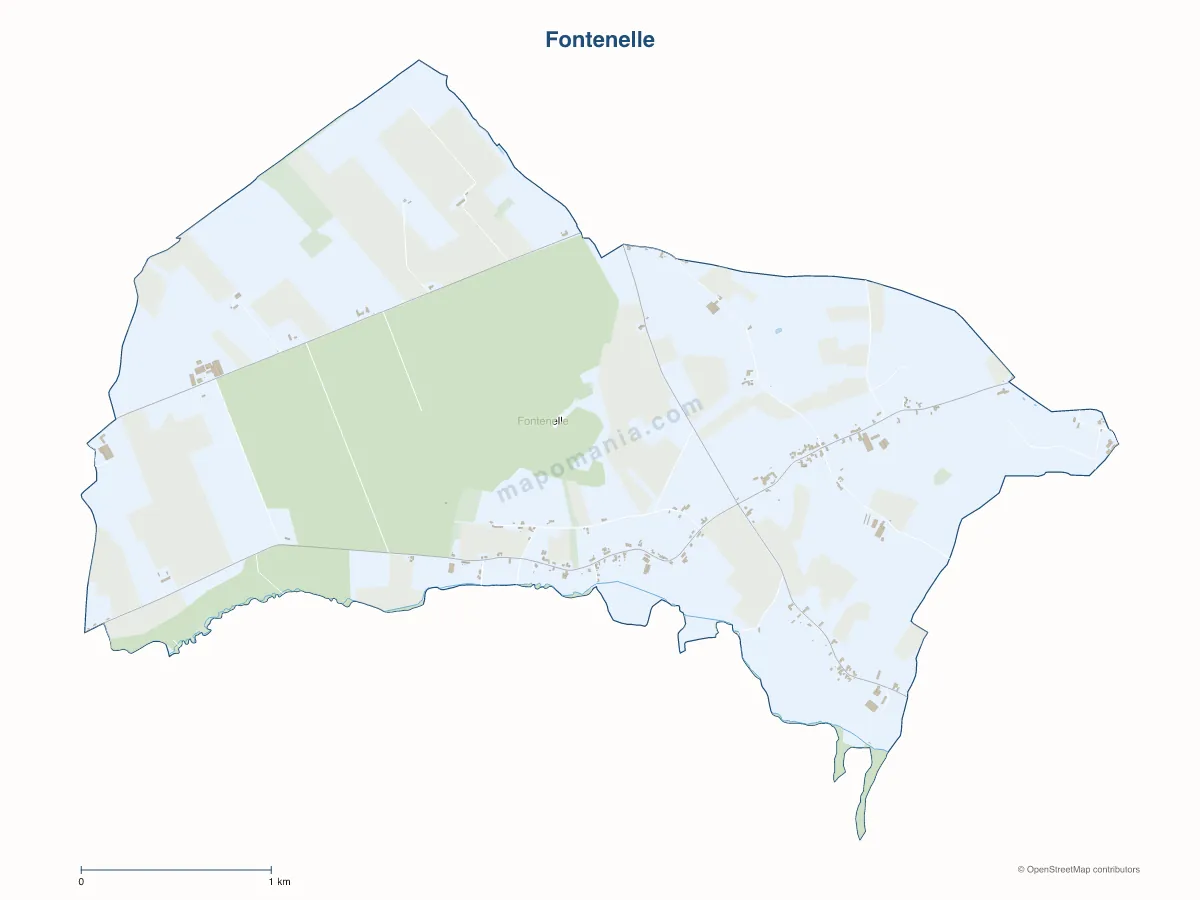 Carte de Fontenelle à personnaliser