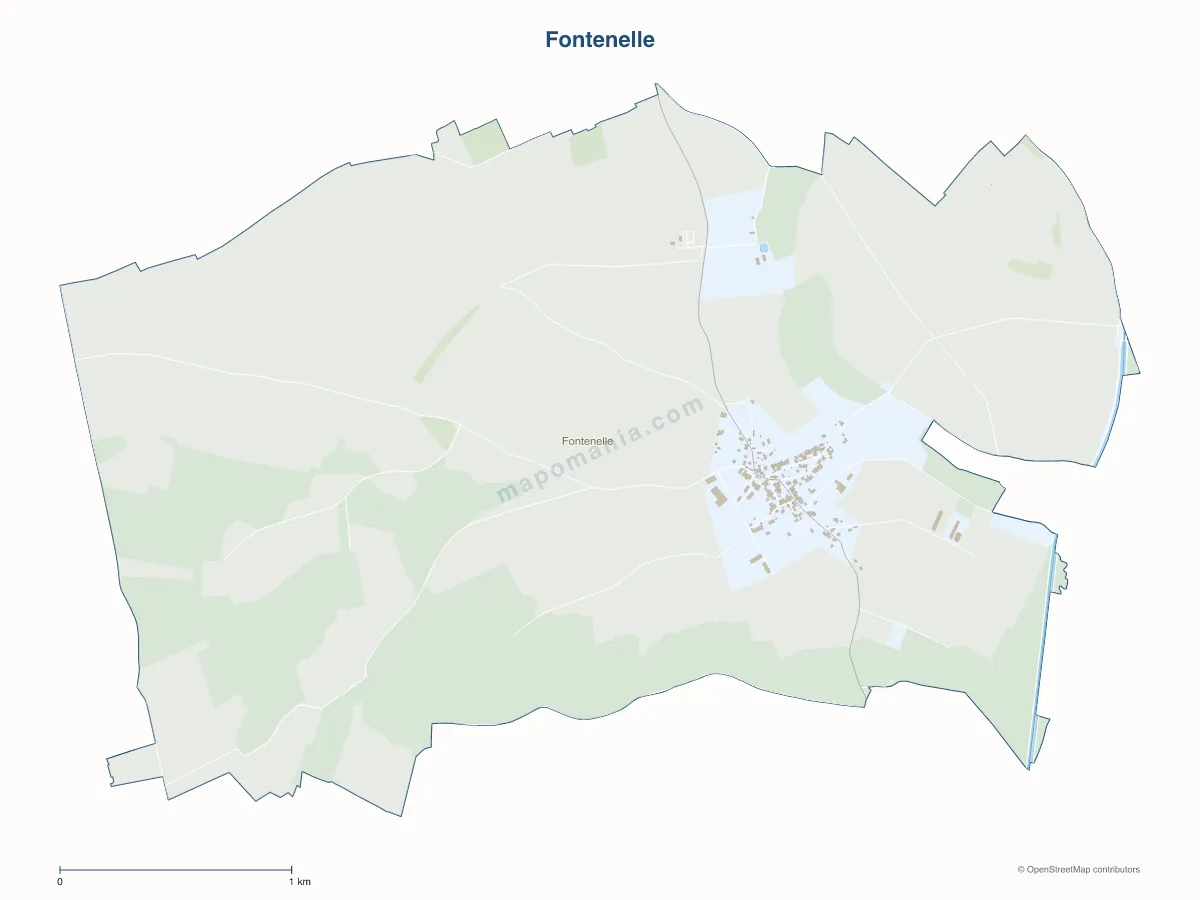Carte de Fontenelle à personnaliser