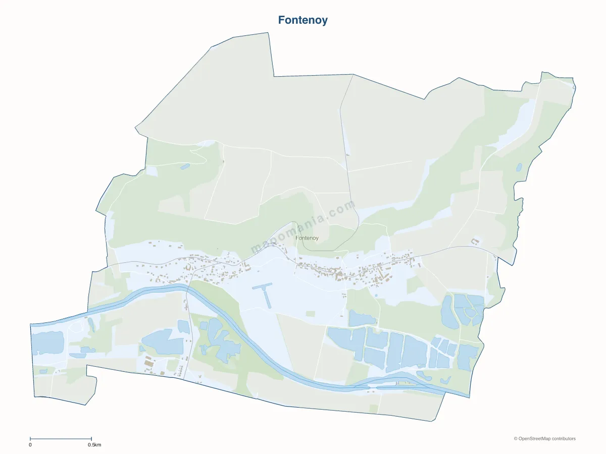 Carte de Fontenoy à personnaliser
