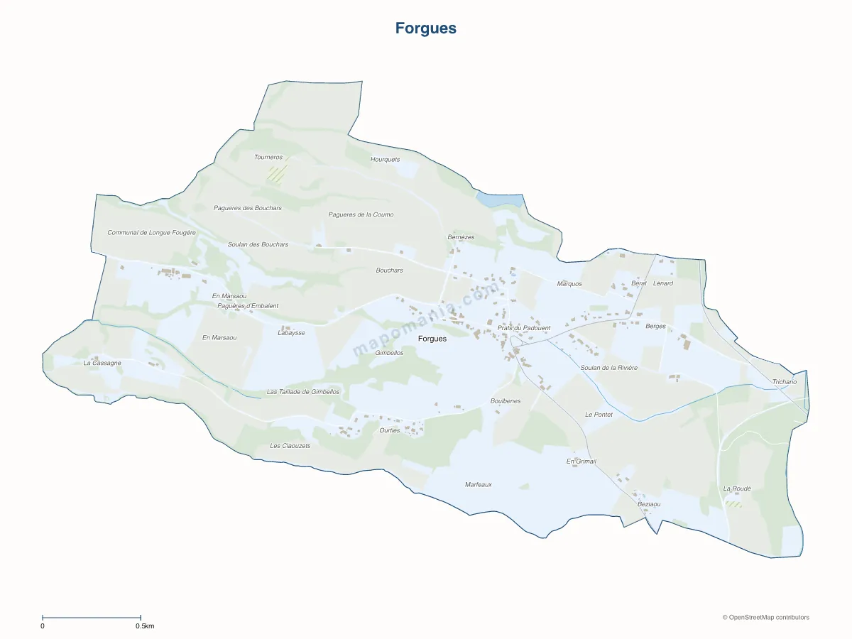 Carte de Forgues à personnaliser